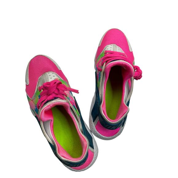 Nike Air Huarache Run Print GS Pink Blast 704946-601 Size 5Y Pink - Picture 11 of 12